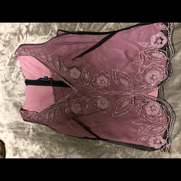 Size12/10 Dusty pink Gatsby vibe skirt set by French Connection - Picture 8 of 14